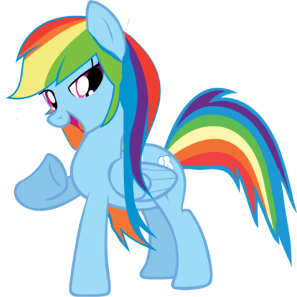 Rainbow Dash (In ######### Girls Hair Style) Roblox decal