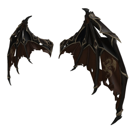 Brown Ripped Dragon Warrior Wings