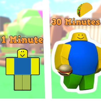 Roblox but every second you get fatter
