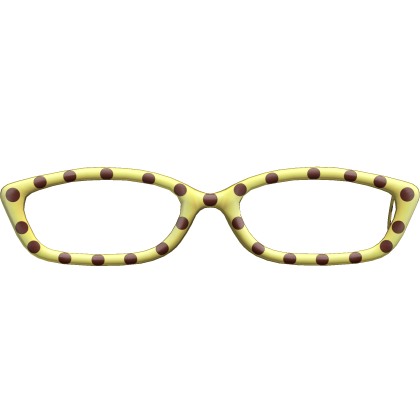 Star Polka Dot Glasses In Yellow Roblox item