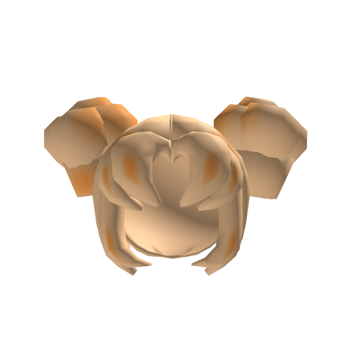 low poly muffin hair bread