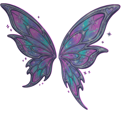 Holographic Butterfly Fairy Wings