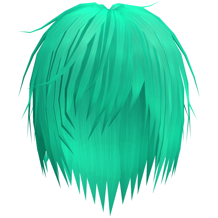 Teal Vkei Messy Emo Punk Hair