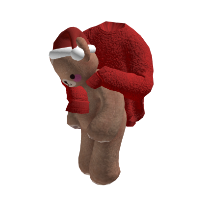 Santa's Teddy Sweater Red thumbnail