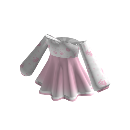 Kawaii Long Sleeves Floral Dress