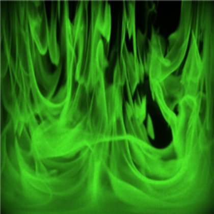 green flames Roblox decal