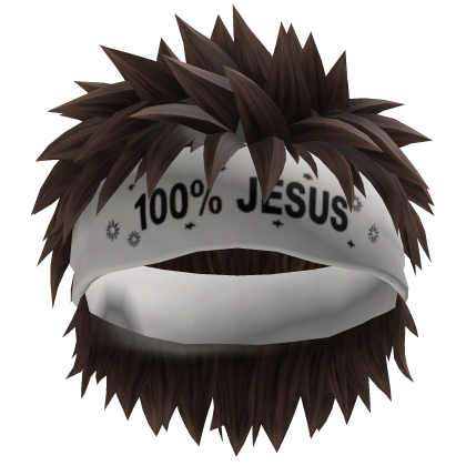 Neymar Brown Warrior Cut Hair W/Headband Roblox item