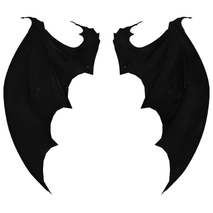 Gothic Black Bat Wings Roblox item