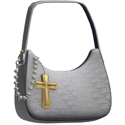 Dior Designer Shoulder Bag with Jesus Cross Charm thumbnail