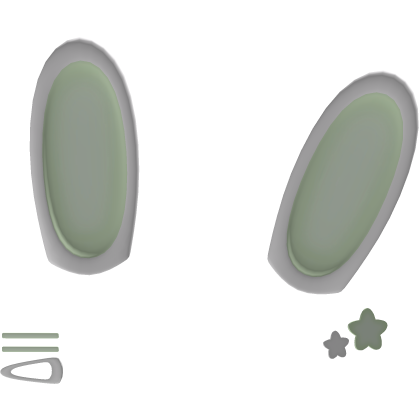 Pastel Green Kawaii Bunny Ears