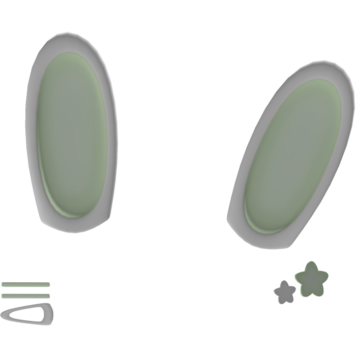 Pastel Green Kawaii Bunny Ears