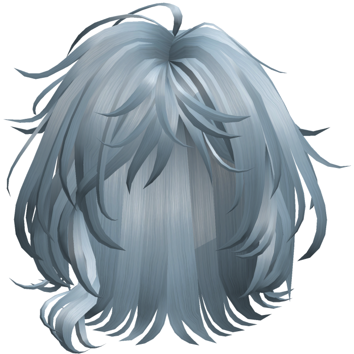 Soft Wavy Shag Hair - Ice Blue