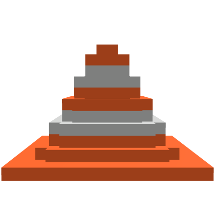 pixelated traffic cone hat Roblox item
