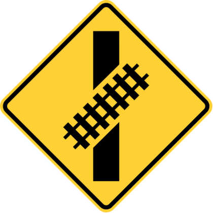 Skewed Crossing Right Sign Roblox decal