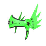 Emerald Star Winged Helmet