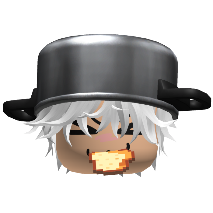 Messy White Hair W/ Pot Hat & Bread