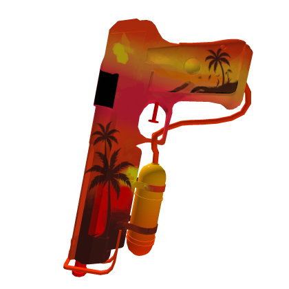 Sunset Beach Palm Tropical Water Pistol Gun 🔫 Roblox item