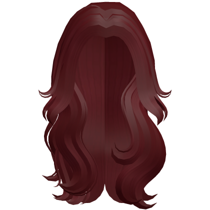 Long Flowy Wavy Hair (Red)