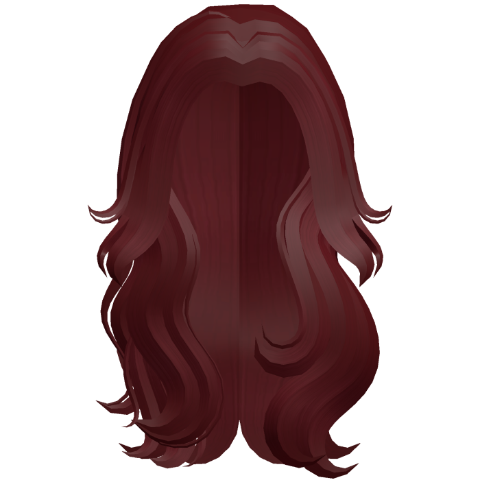 Long Flowy Wavy Hair (Red)
