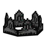 Space Grey Animated Glitch 8-Bit Crown