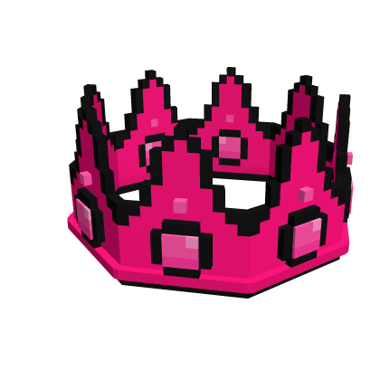 [FREE] Hot Pink Pixel Crown
