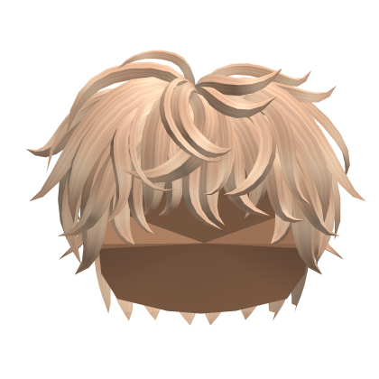 Fluffy Layered Anime Boy Hair (Blonde) Roblox item