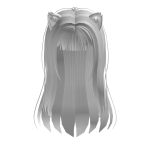 White Neko Girl Hair