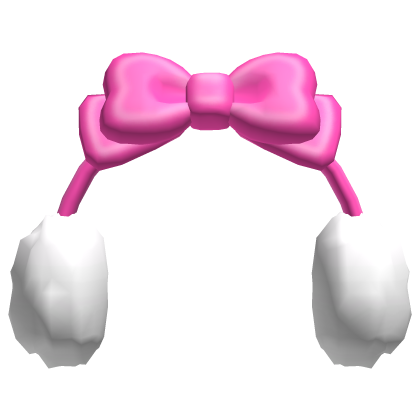 ♡꒱ cute hot pink dolly bow winter earmuffs