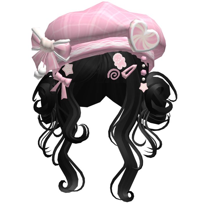♡ Christmas Swirly Wispy Buns (Black)
