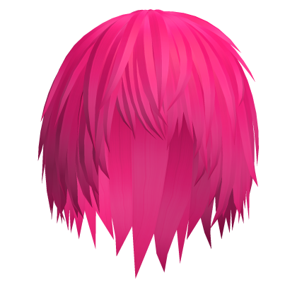 Pink messy anime emo vkei hair Roblox item
