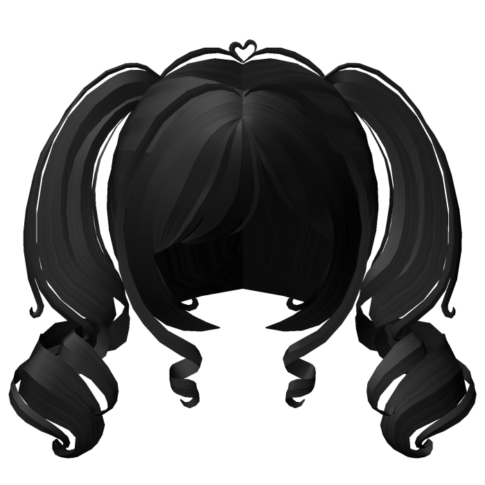 . ‿ ♡ magical princess curly pigtails black