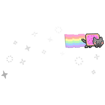 ♡ : [ GLOWING ] pastel nyan cat star sparkles 