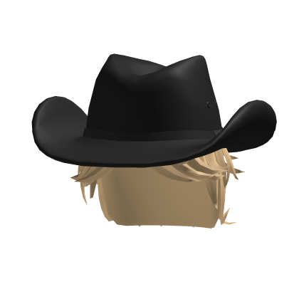 Messy Hair + Cowboy Hat