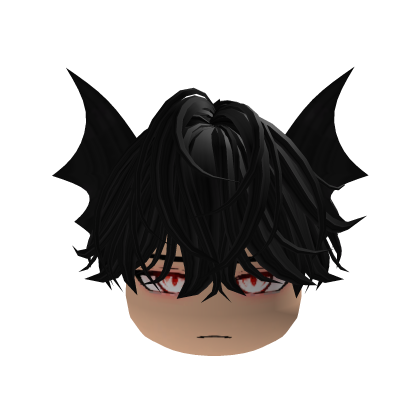 Vampire Boy Black Messy Hair Roblox item