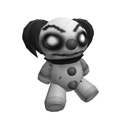 Black& White Scary Clown Plush