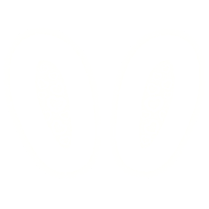 EMISSIVE Bunny Ears - Cute White Hearts