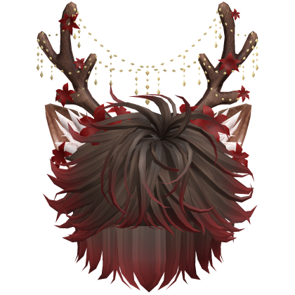 Christmas Messy Hair w/ Antlers