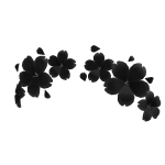 Black Sakura Ornamental Crown