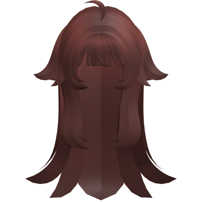 red messy vkei long wispy hair w tufts