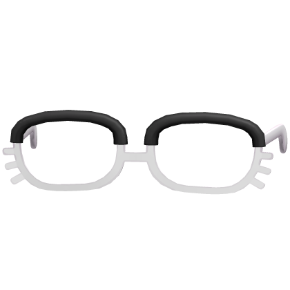 ♡ cute simple black kitty glasses kawaii