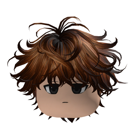 Y2K Mocha Messy Hair Emo Roblox item