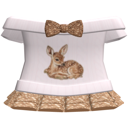 3.0 cute pink fawn coquette sweater & mini skirt
