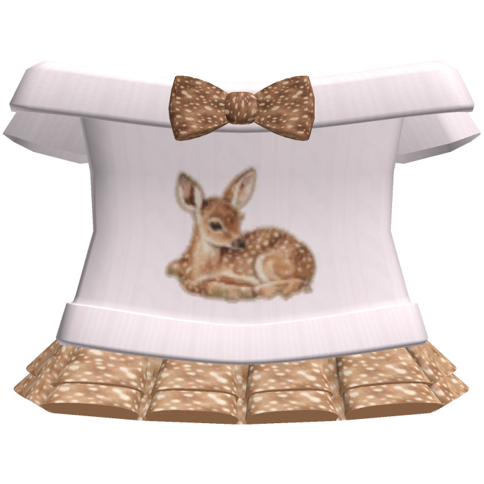 3.0 cute pink fawn coquette sweater & mini skirt
