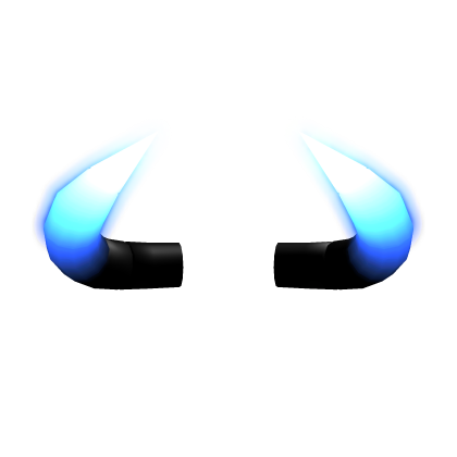 Blue Emissive Frozen Horns Roblox item