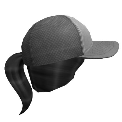 Ponytail w Trucker Cap Grey Roblox item