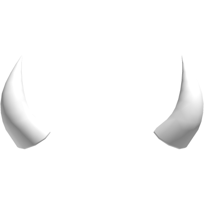 White Devil Small Tiny Horns