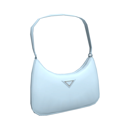 Sky Blue Nylon Shoulder Bag