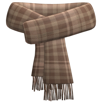 Brown Plaid Scarf