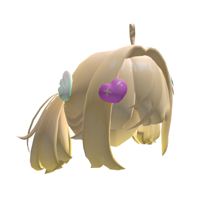 Cute Yellow blonde Pigtails Twintails Roblox item