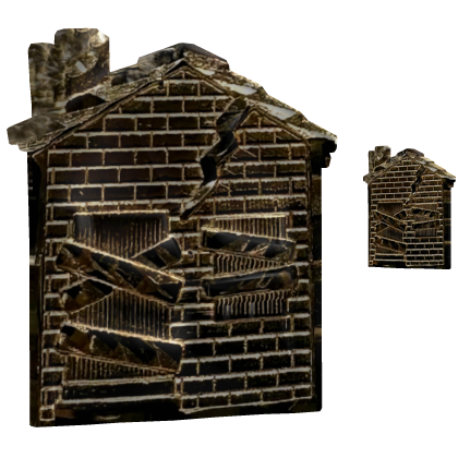 14k Gold House Earrings Roblox item